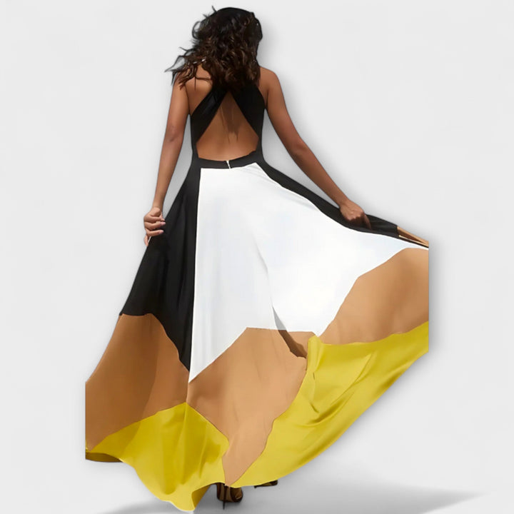 Nava - Długie sukienki z odkrytymi plecami