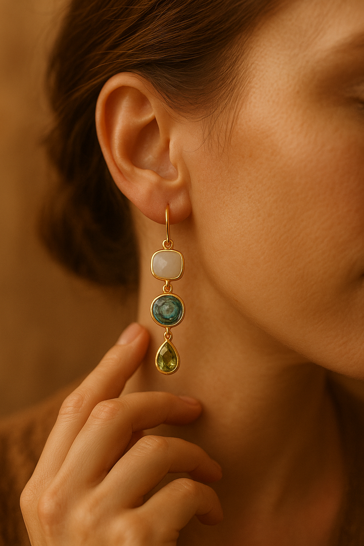 Wygląd | Złote kolczyki wiszące