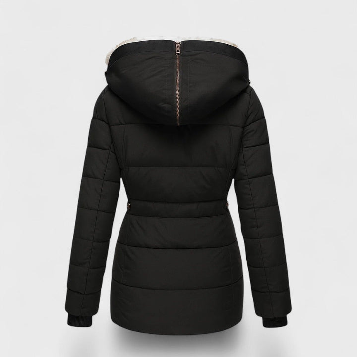 Marlene - Zimowy płaszcz z futrzanym wypełnieniem