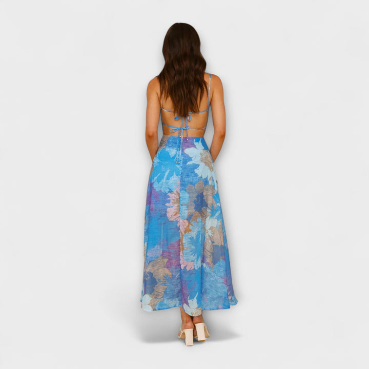 Audrey - Sukienka w kwiatowy wzór dla kobiet - Stylowa i atrakcyjna