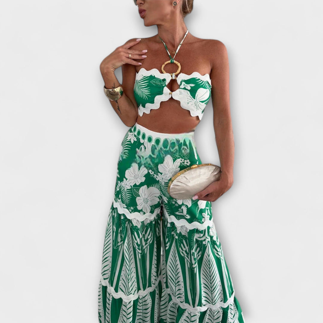 Zella - Zestaw pierścionków z falbanką Cassie