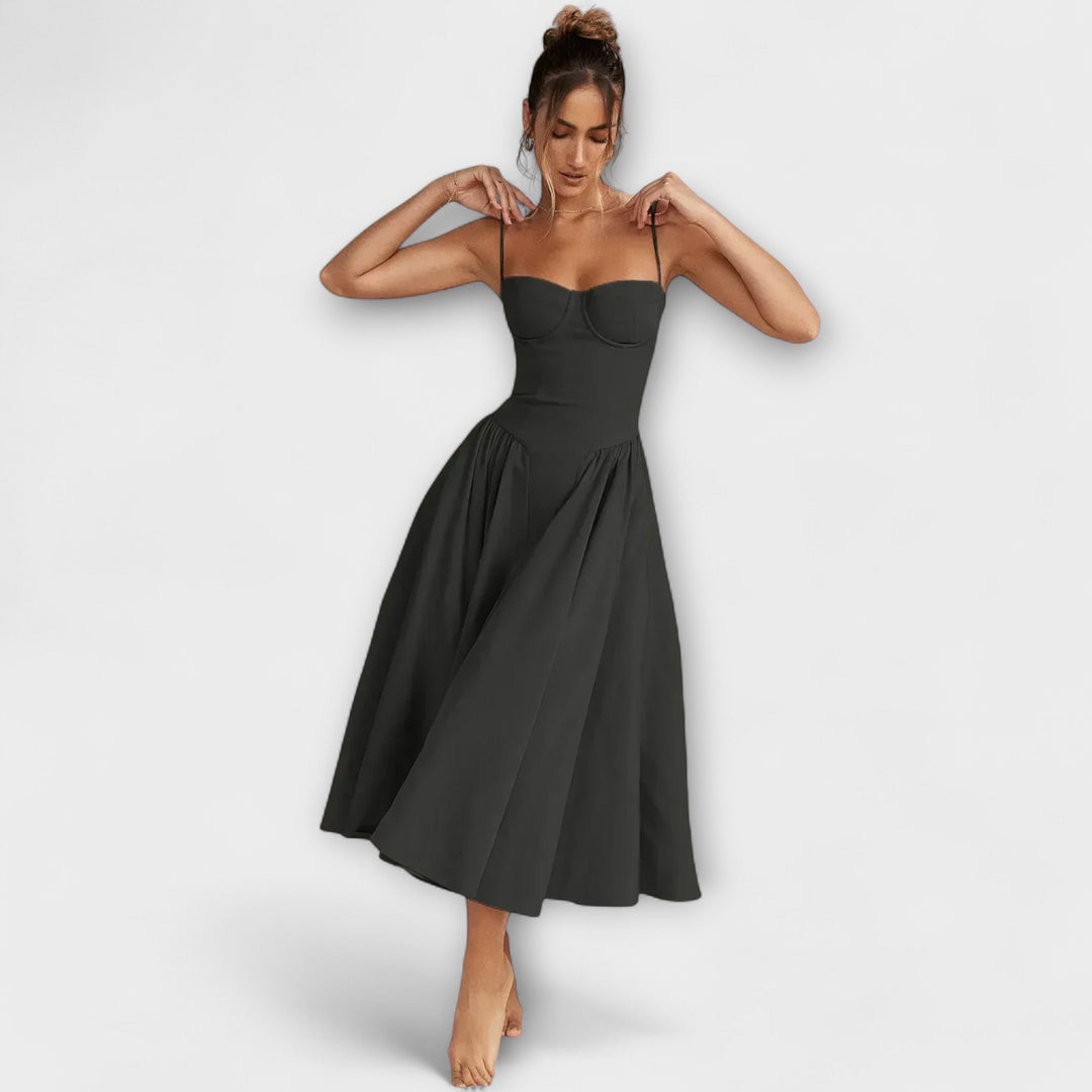 Rosalie - Elegancka sukienka koronkowa bez rękawów