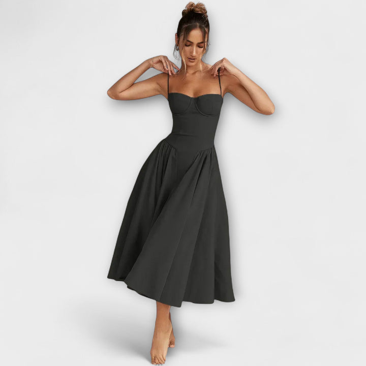 Rosalie - Elegancka sukienka koronkowa bez rękawów