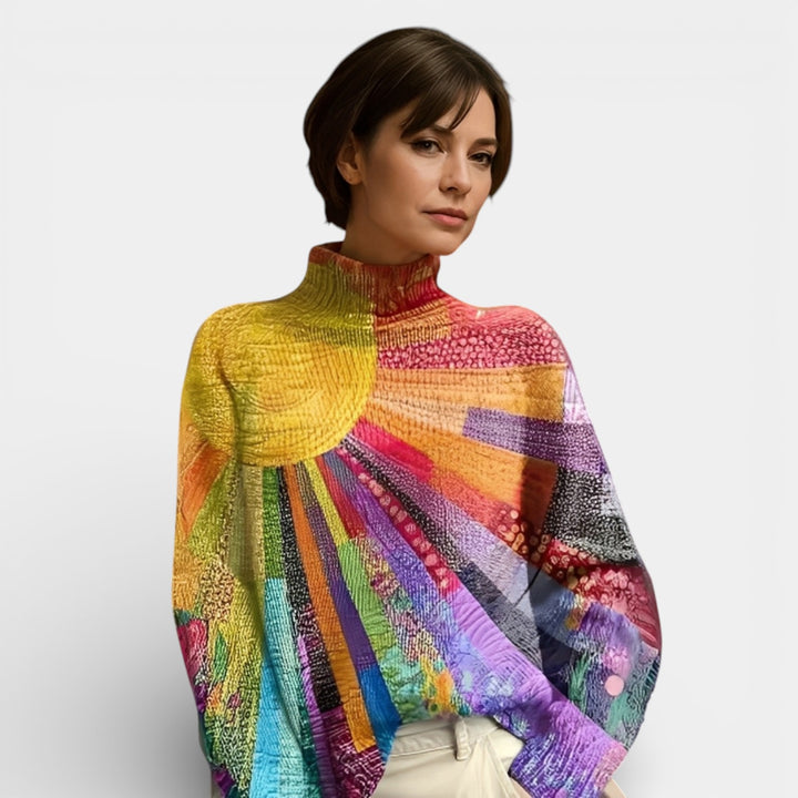 Weronika – Lekki sweter damski z golfem