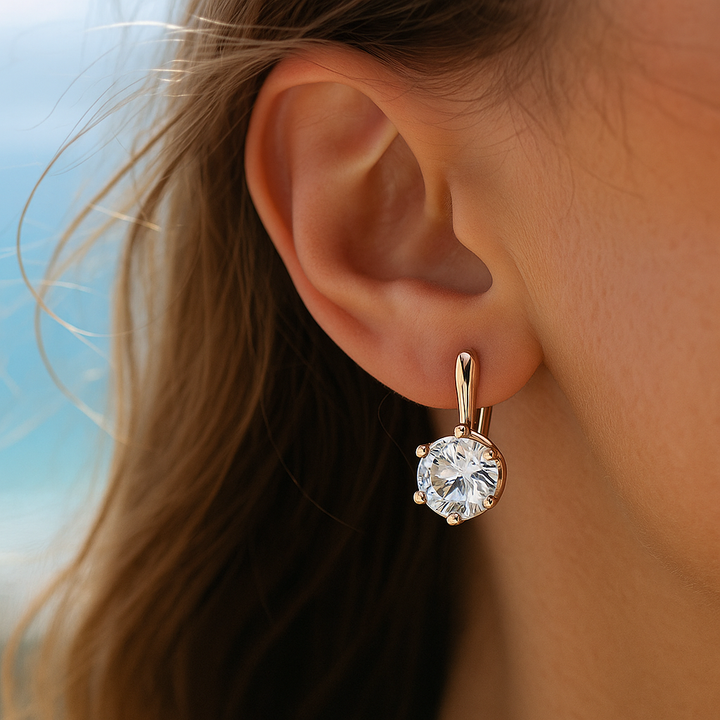 Eirene | Okrągłe kolczyki z cyrkoniami