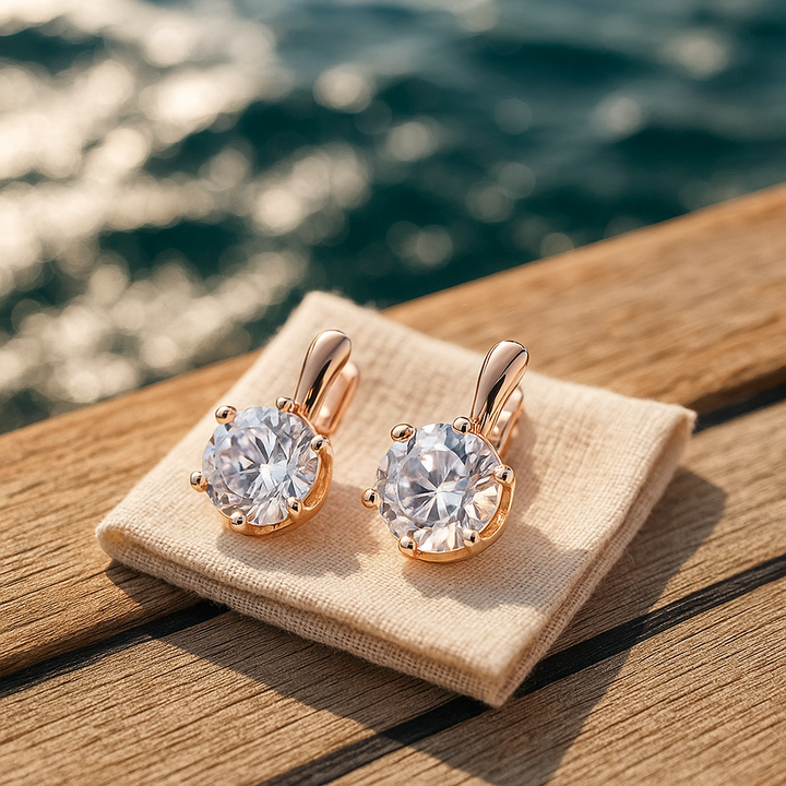 Eirene | Okrągłe kolczyki z cyrkoniami