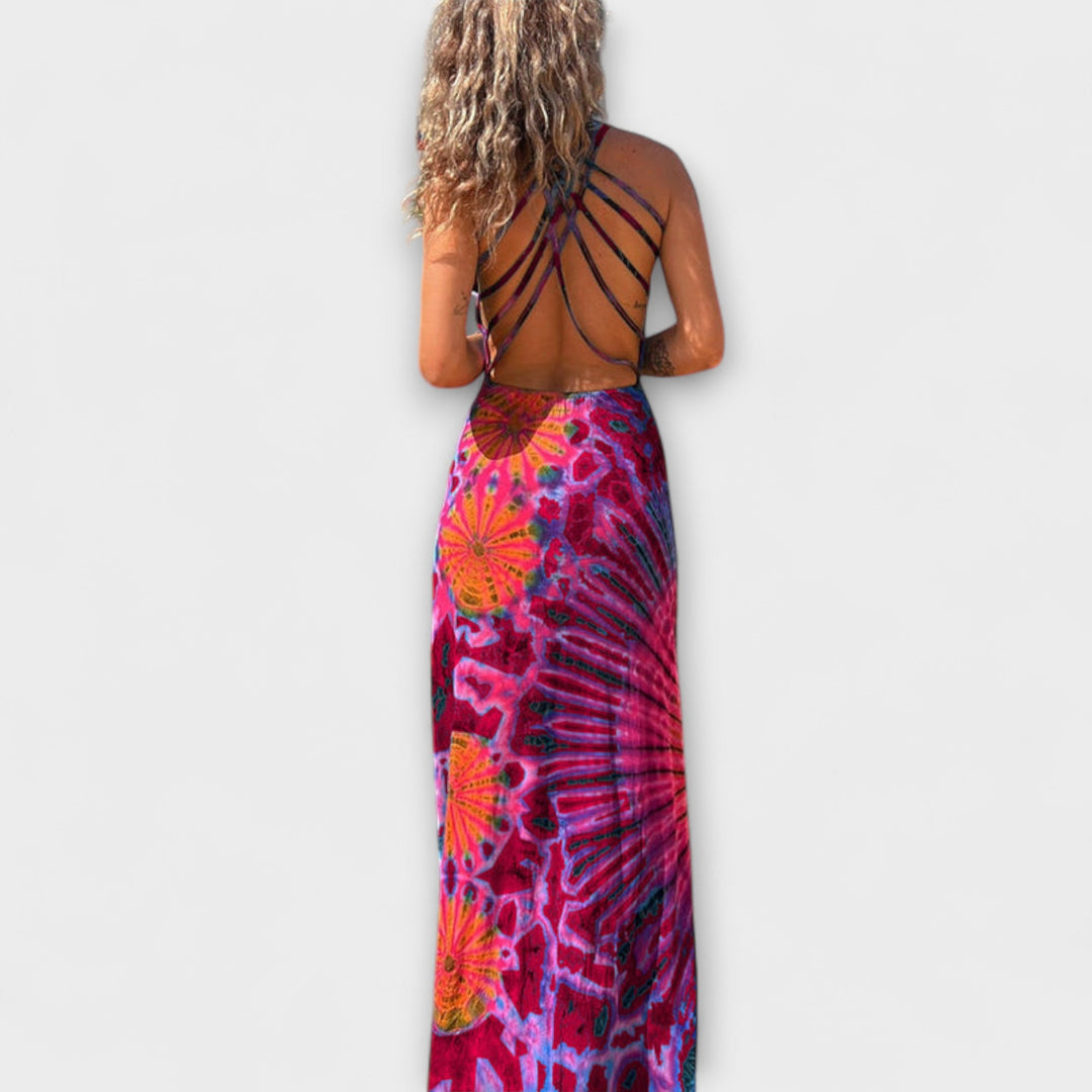 Ronja - La Bamba Tie-Dye Print Maxi Sukienka
