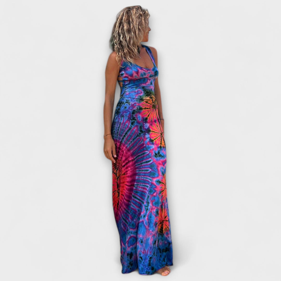 Ronja - La Bamba Tie-Dye Print Maxi Sukienka