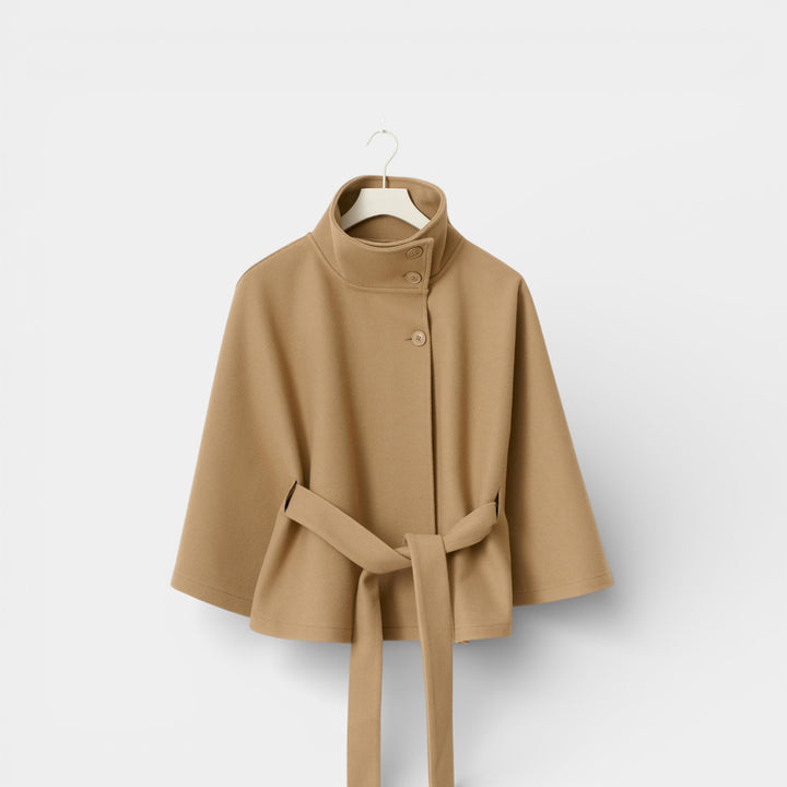 Agnieszka– Płaszcz damski z mieszanki wełny