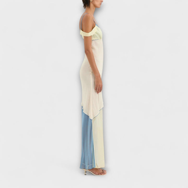 Alora - Midi sukienka Thames z detalami wstawiania