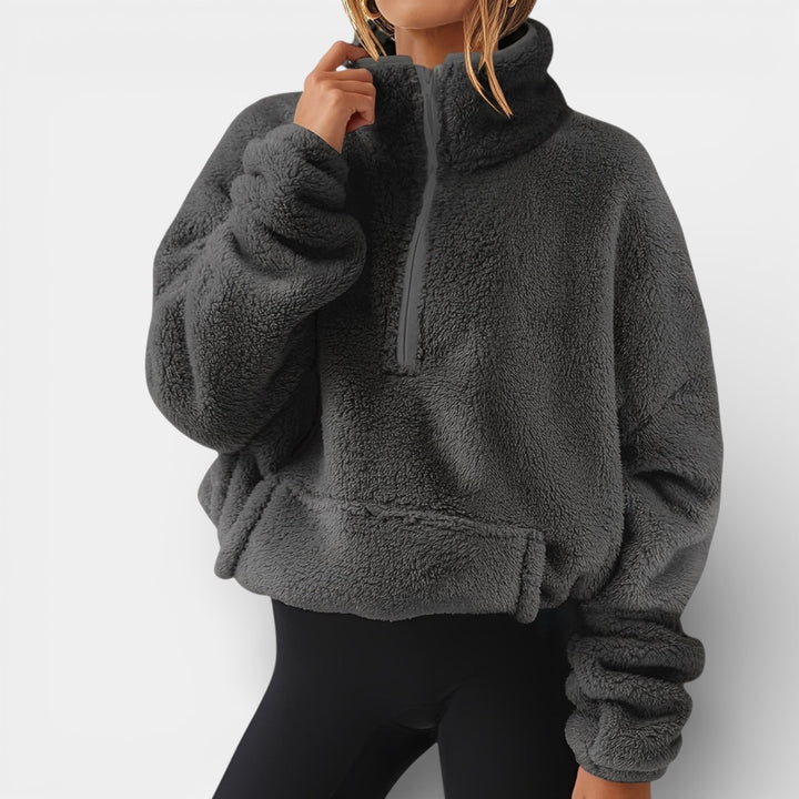 Milena – Polarowa bluza z półzamkiem