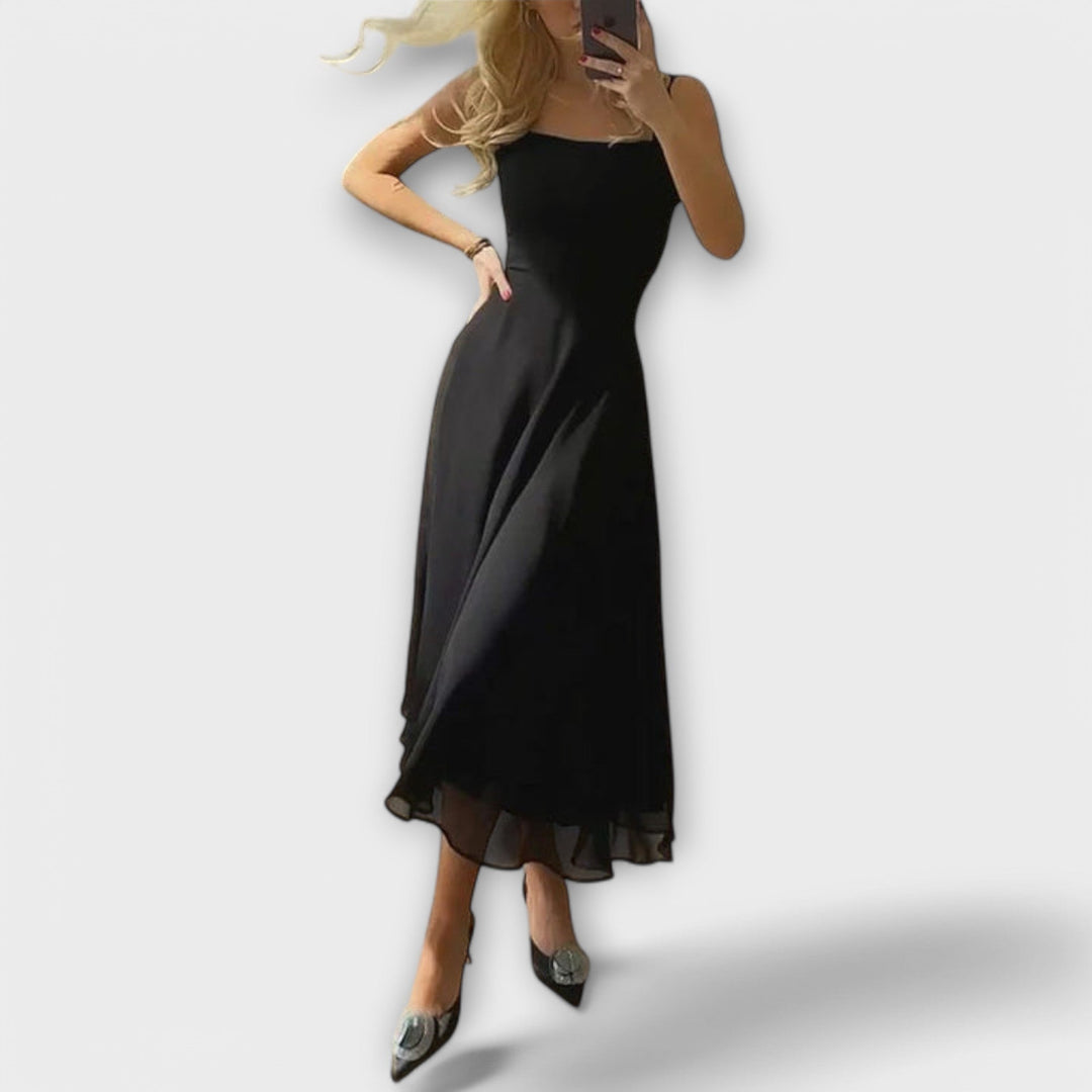 Elegancka Sukienka Bez Rękawów