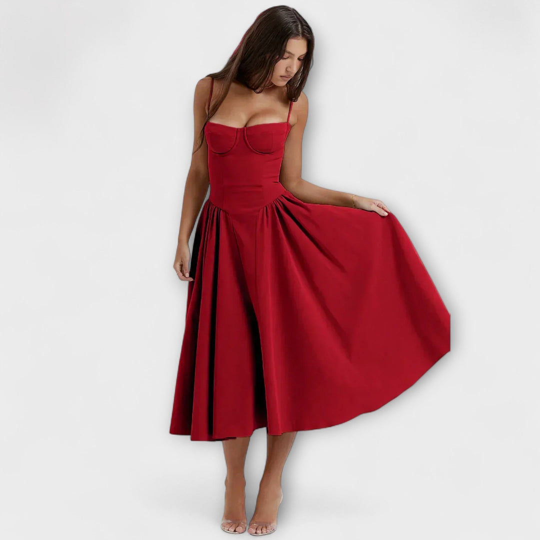 Rosalie - Elegancka sukienka koronkowa bez rękawów