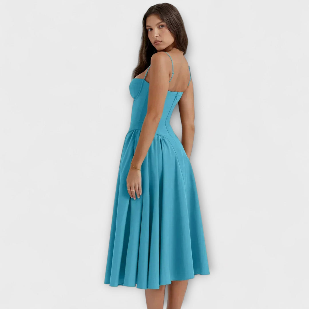 Rosalie - Elegancka sukienka koronkowa bez rękawów