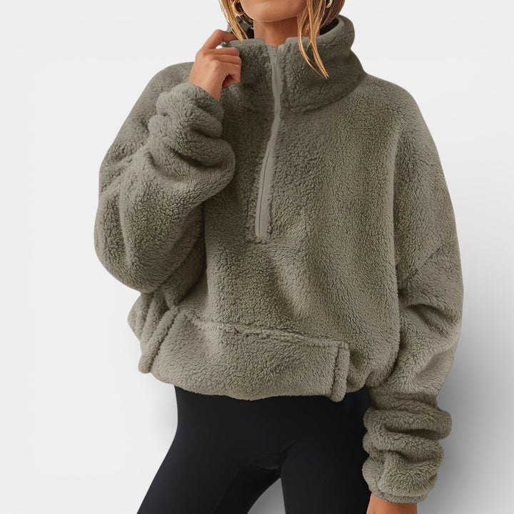 Milena – Polarowa bluza z półzamkiem