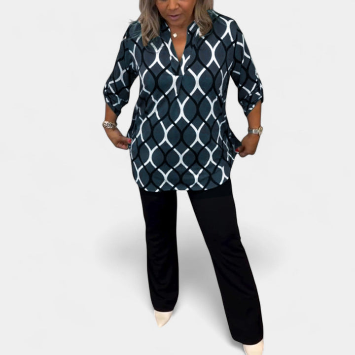 Petra – Bluzka z graficznym wzorem