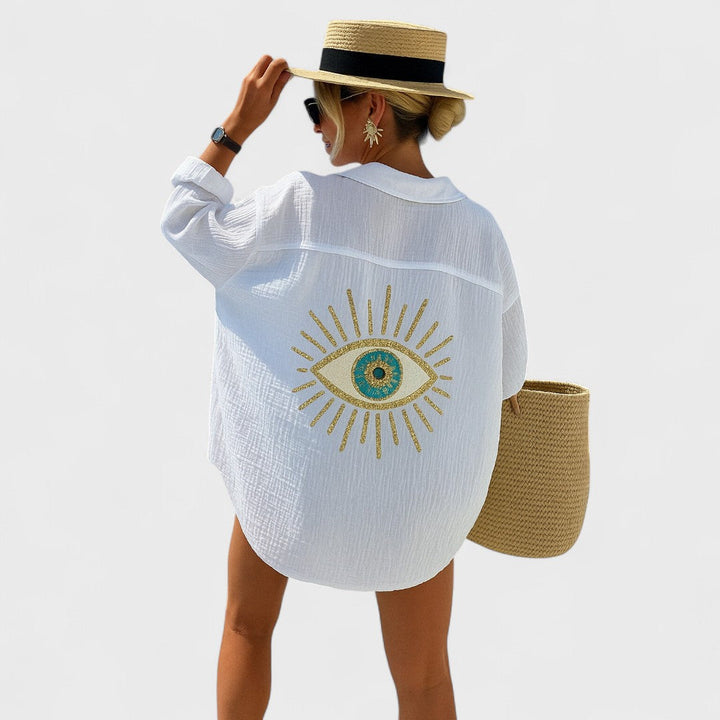 Irena - Casual Bluzka w stylu Ibiza