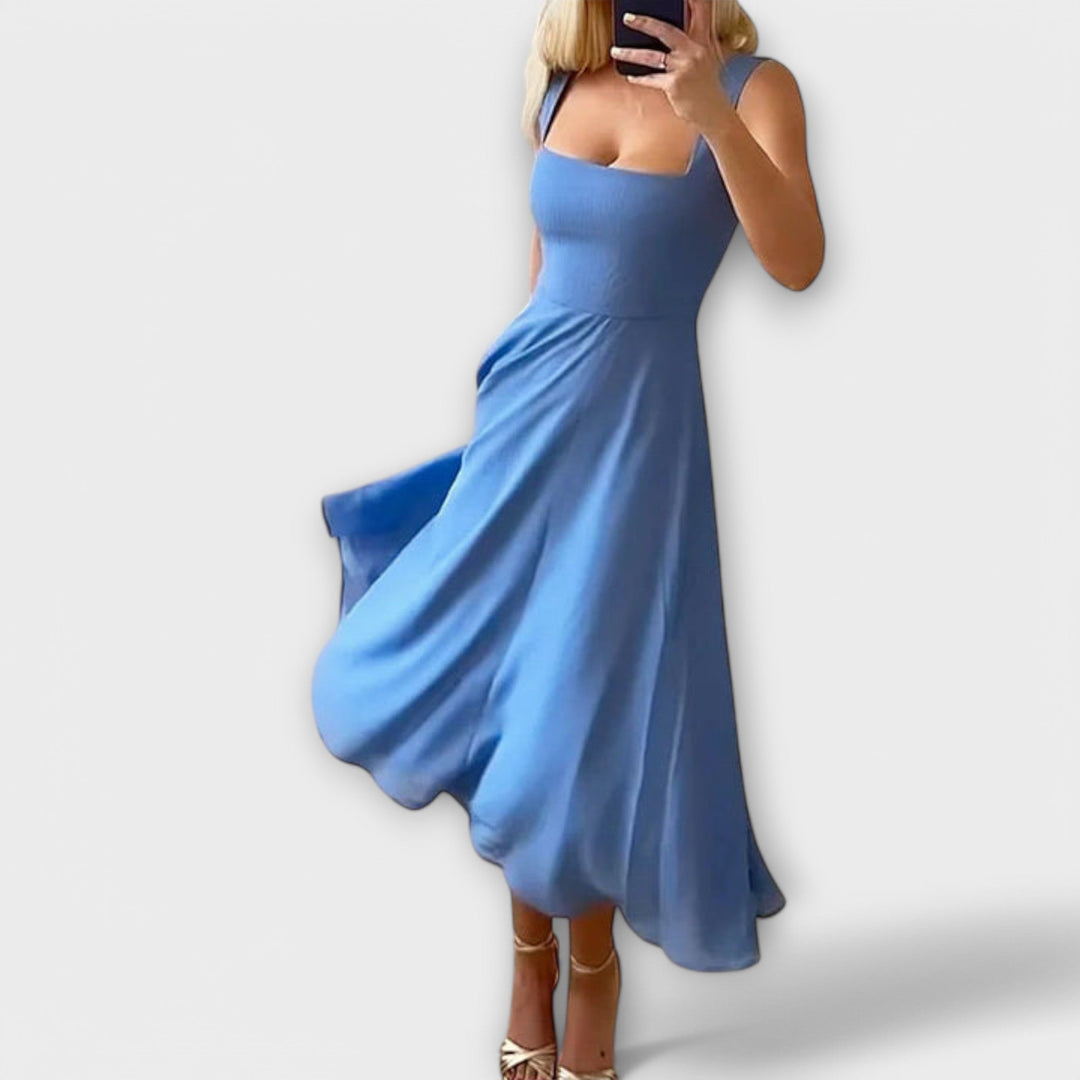 Elegancka Sukienka Bez Rękawów