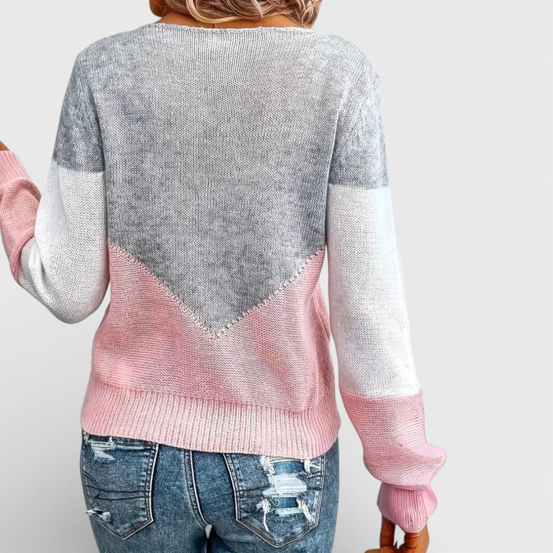 Magdalena – Lekki dzianinowy sweter na co dzień