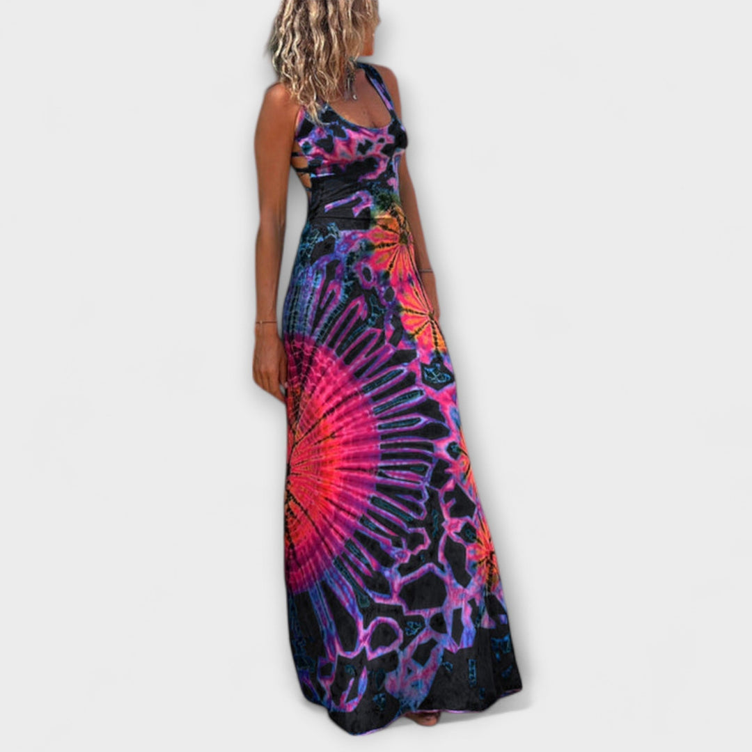 Ronja - La Bamba Tie-Dye Print Maxi Sukienka