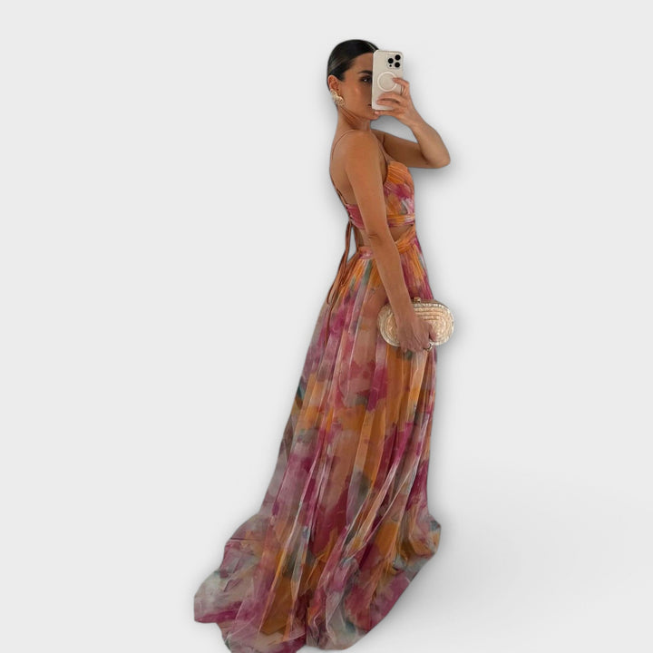 Sukienka Annai Mesh Maxi - Elegancka i Dopasowana