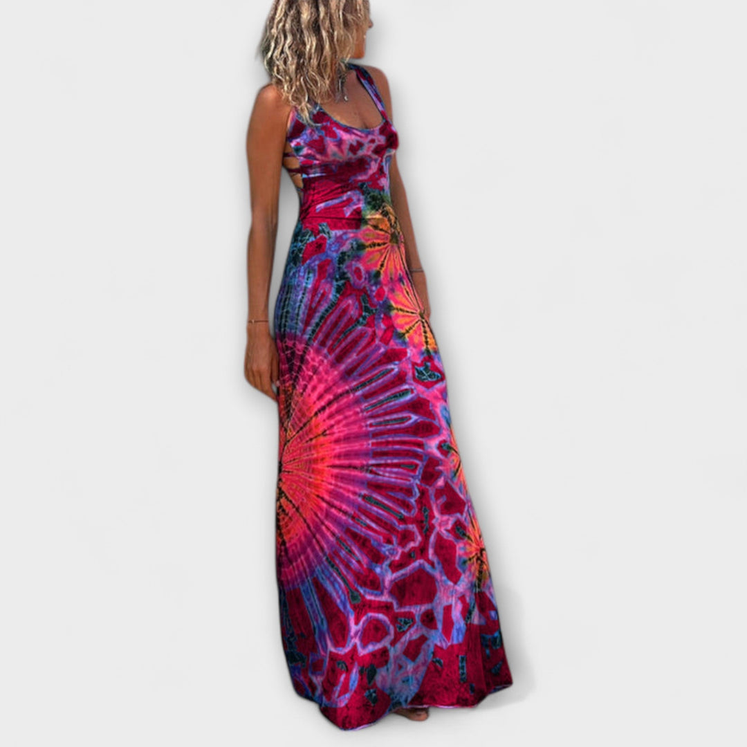 Ronja - La Bamba Tie-Dye Print Maxi Sukienka