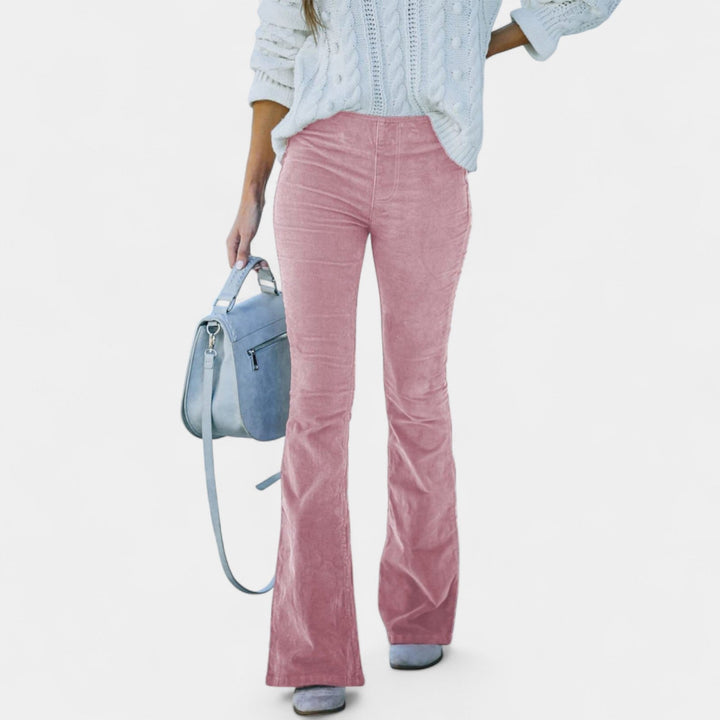 Renata – Spodnie dżinsowe z rozszerzanymi nogawkami