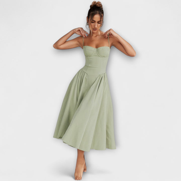 Rosalie - Elegancka sukienka koronkowa bez rękawów