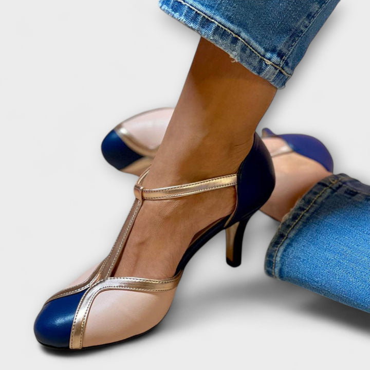 Magdaléna Sofistikovaná Buty T-Strap Vintage Klasyka