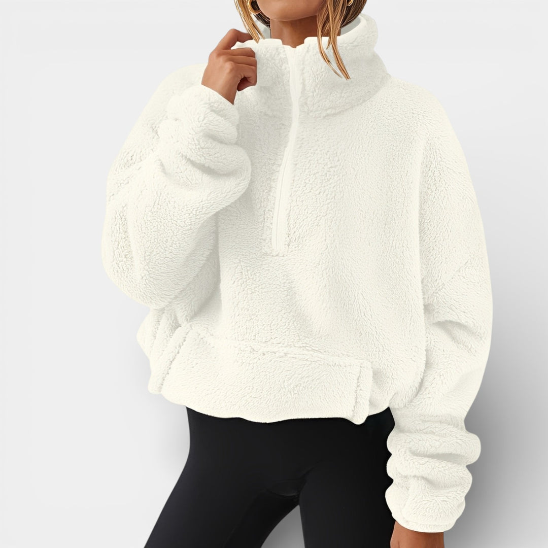 Milena – Polarowa bluza z półzamkiem