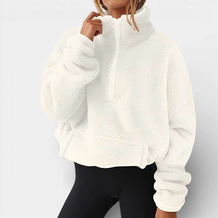 Milena – Polarowa bluza z półzamkiem