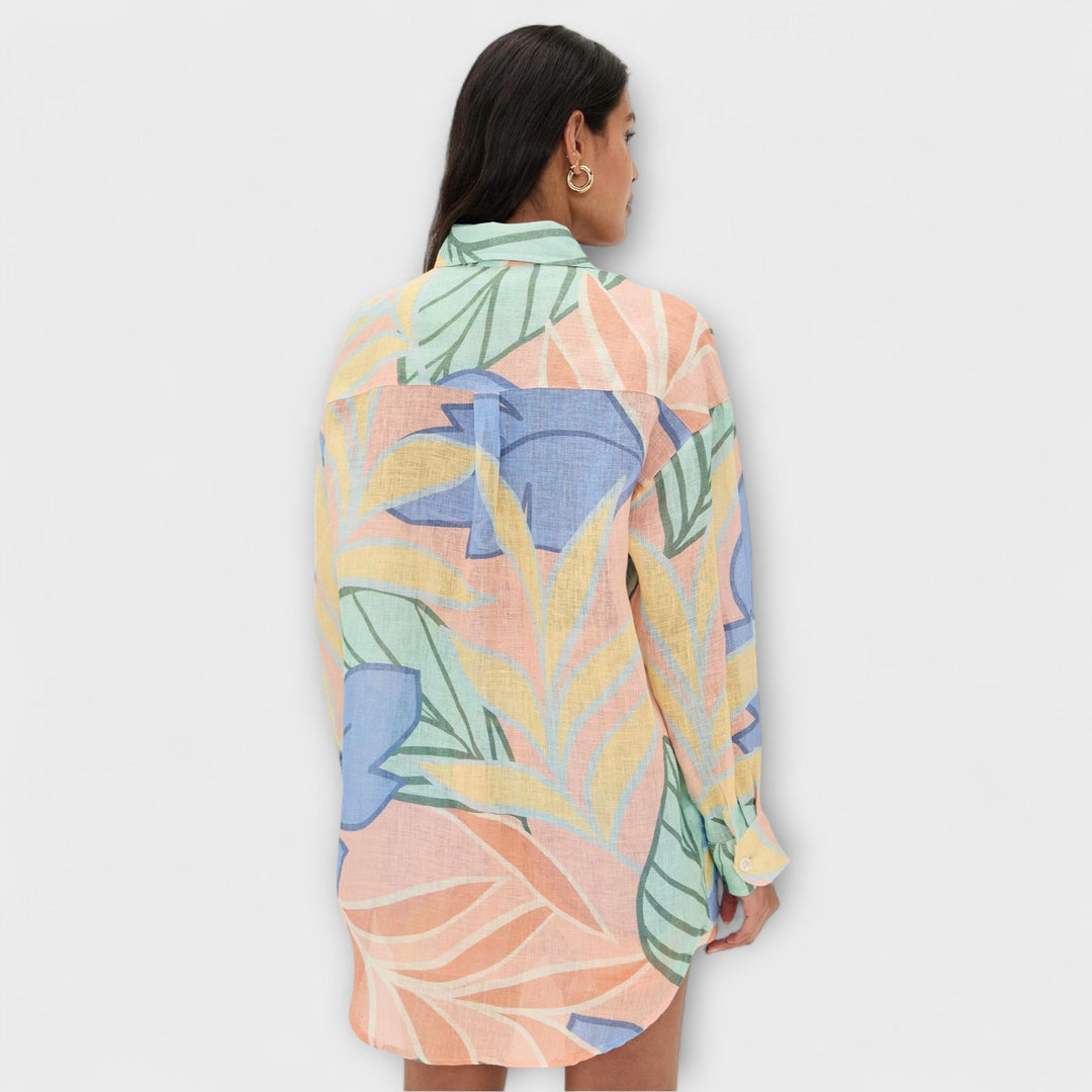 Mary - Krótki zestaw z tropikalnym nadrukiem od Playa Boyfriend