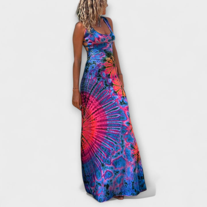 Ronja - La Bamba Tie-Dye Print Maxi Sukienka