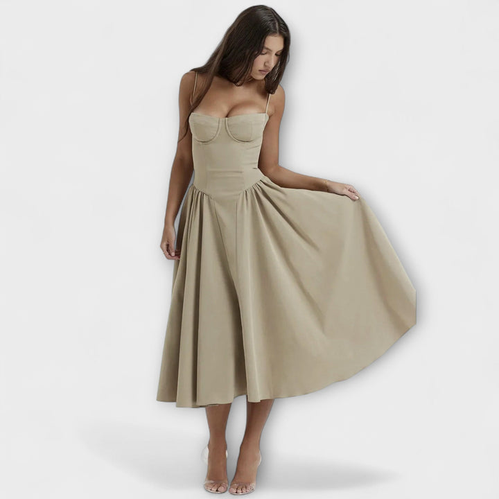 Rosalie - Elegancka sukienka koronkowa bez rękawów