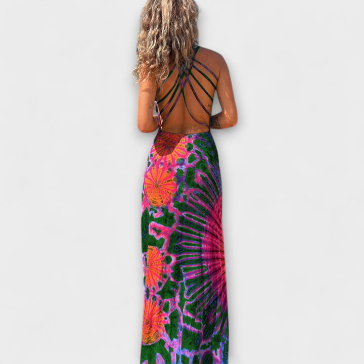Ronja - La Bamba Tie-Dye Print Maxi Sukienka