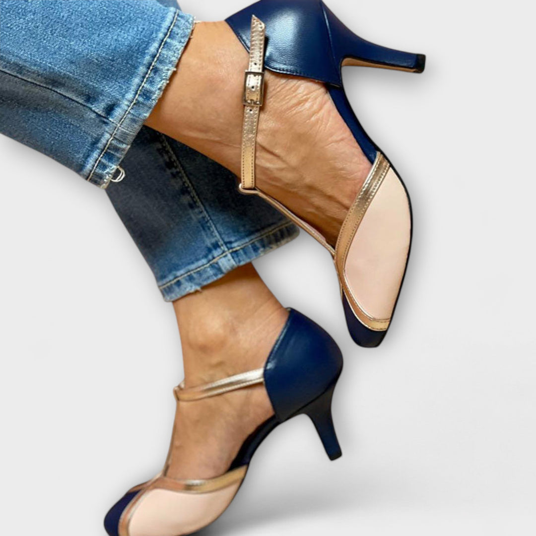 Magdaléna Sofistikovaná Buty T-Strap Vintage Klasyka