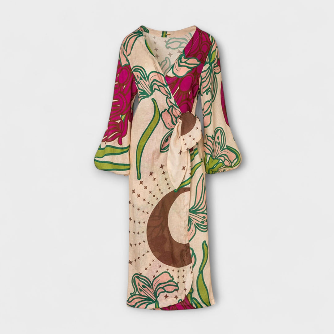 Tracey - Maxi sukienka z wiązaniem