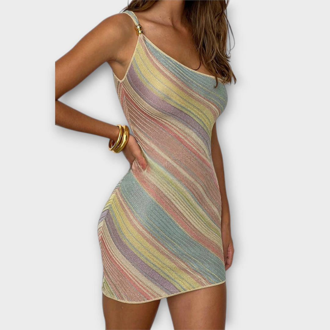 Kira - Modne Mini Sukienki na Jedno Ramię