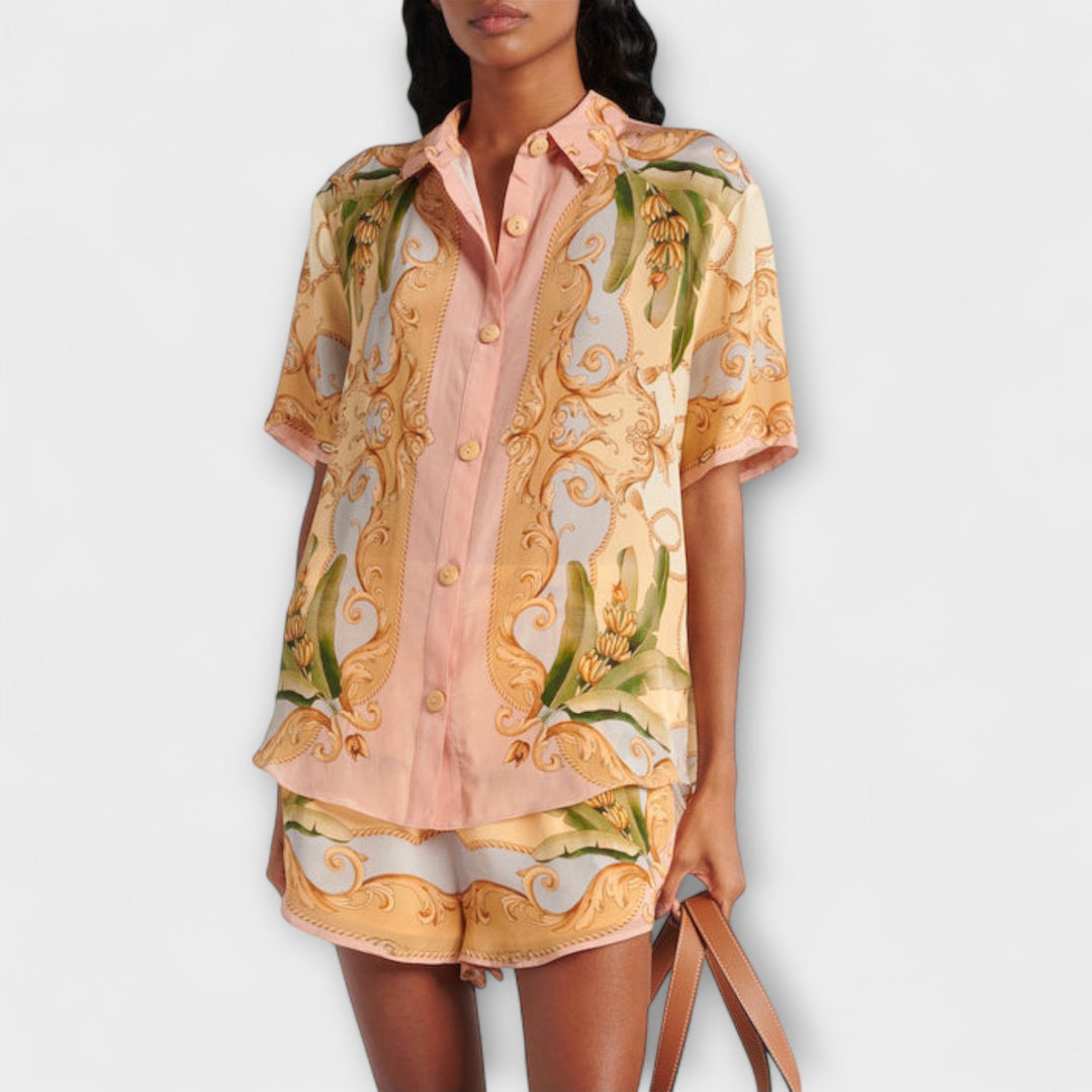 Maren - Vintage botaniczny zestaw w stylu kalejdoskopowym