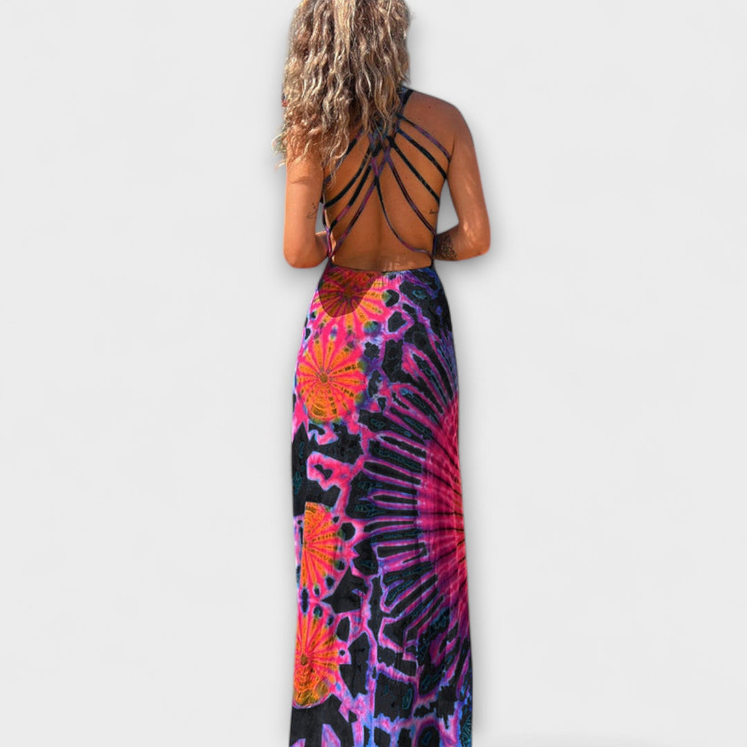 Ronja - La Bamba Tie-Dye Print Maxi Sukienka