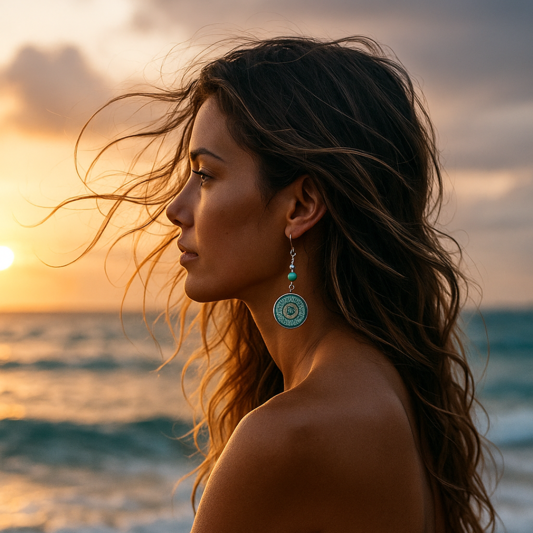 Charybdis | Oko oceanu kolczyki