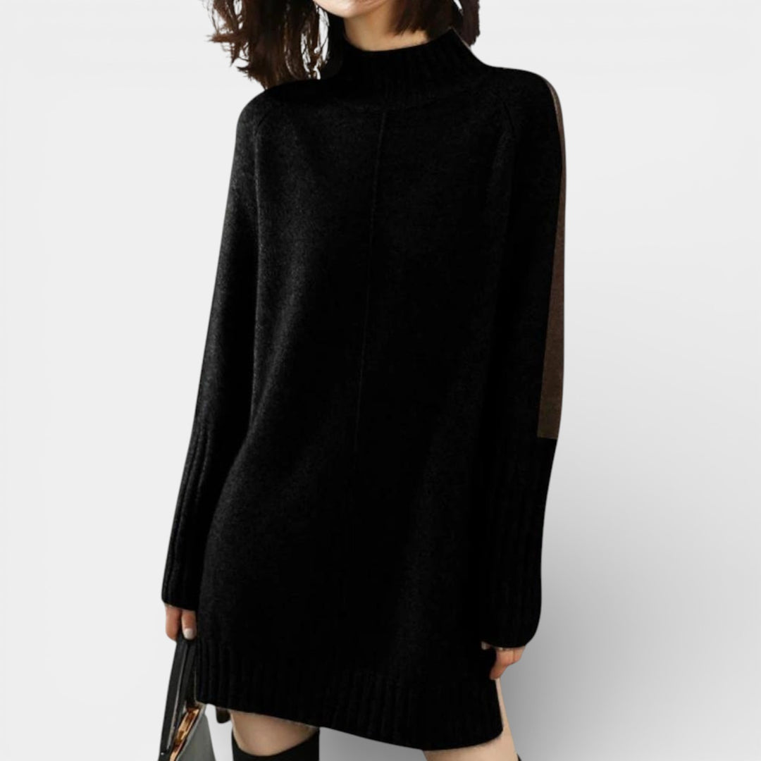 Irena – Dzianinowa sukienka swetrowa z golfem