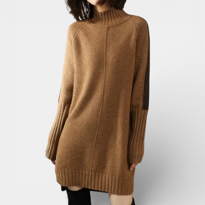 Irena – Dzianinowa sukienka swetrowa z golfem