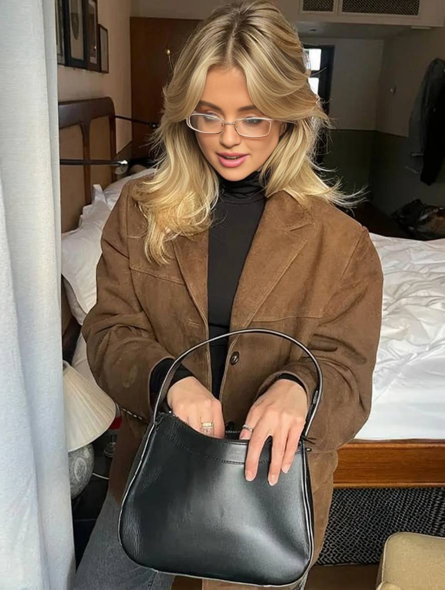 FIORA - Kurtka Blazer z Zamszu