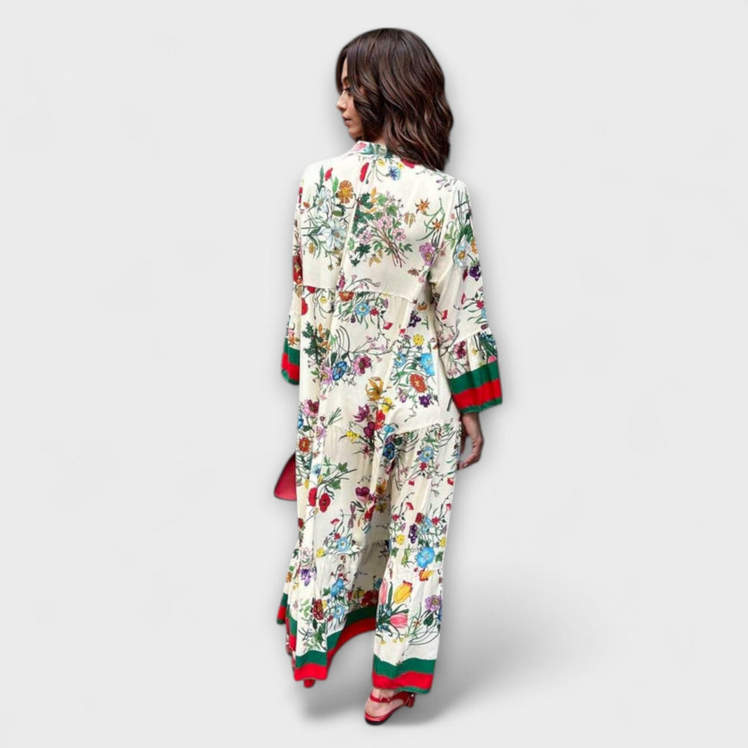 Oriana - Maxi sukienka w kwiatowy wzór