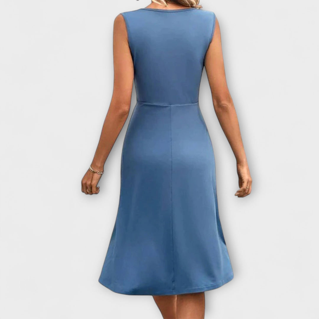 Lina - Letnie sukienki z dekoltem w serek