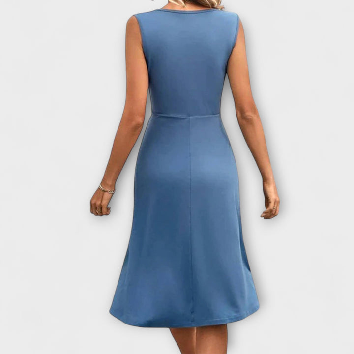 Lina - Letnie sukienki z dekoltem w serek