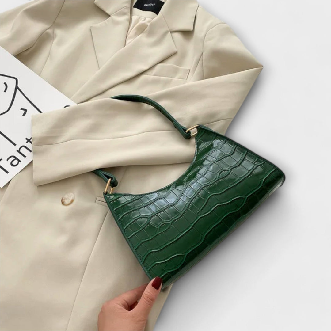 Cécile. - Błyszcząca skórzana torba