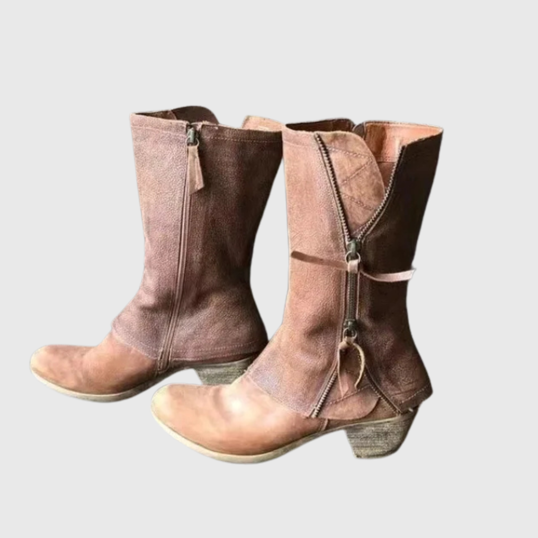 Alma – Vintage kozaki do połowy łydki