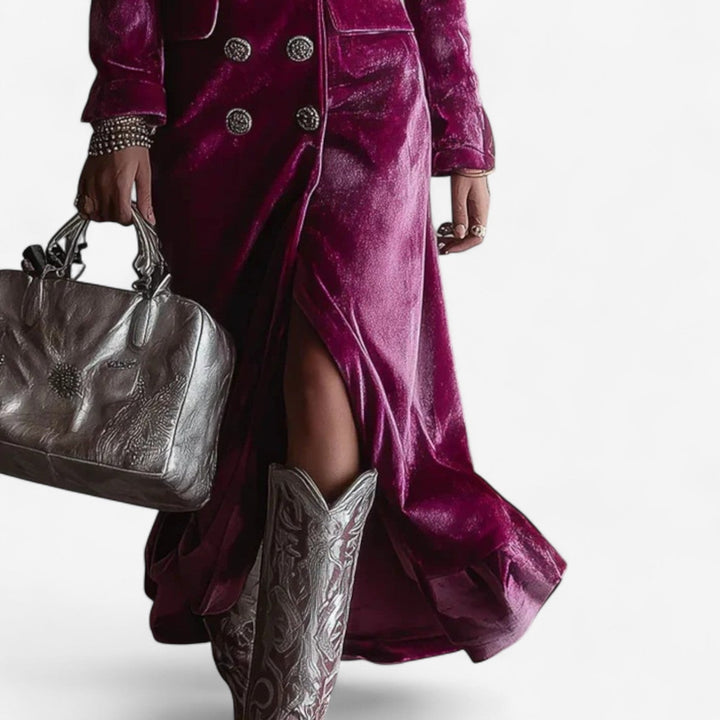 Sukienka Virginie™ Zawiązywana z Aksamit